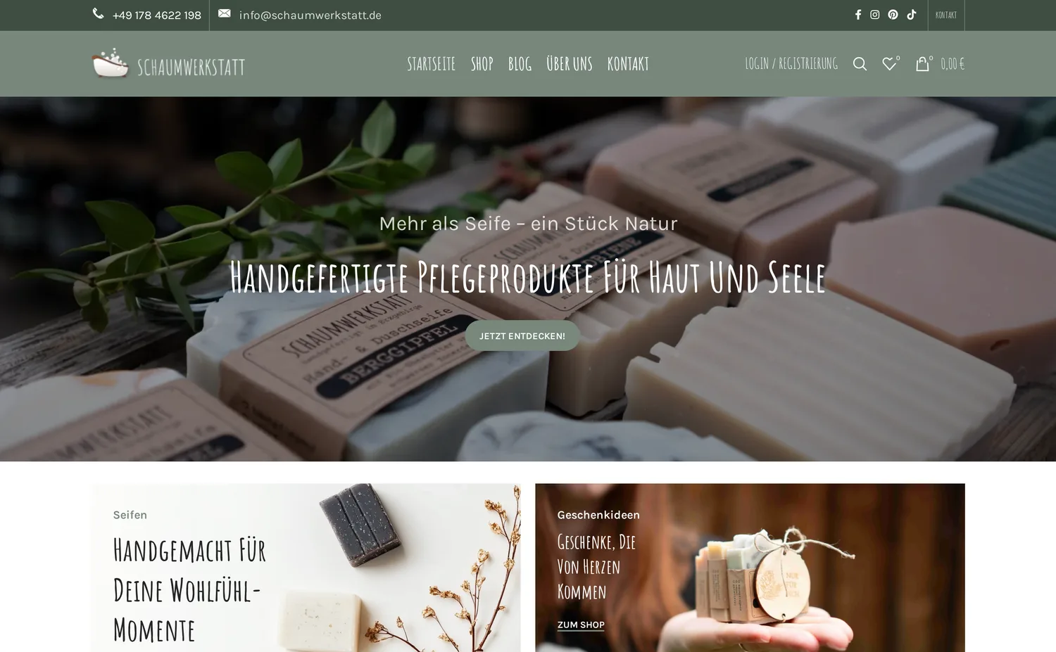Website Schaumwerkstatt