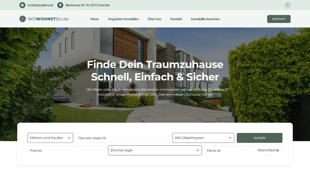 Website Wo wohnst du